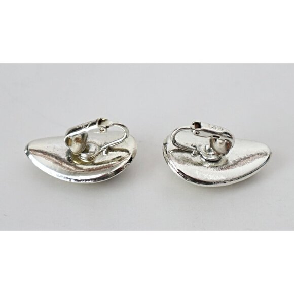 Vintage Earrings Clip On Coro Green   Lot A - Picture 3 of 5